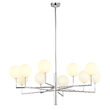 Candelabru modern alama abajururi sticla opal 10xG9/60W Feme 1936 Jupiter